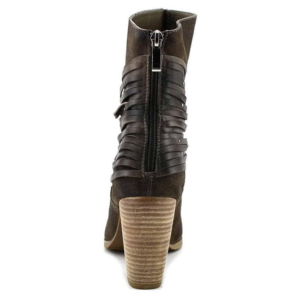 Antelope New BOOTS Suede Leather Stud Fringe Back Zip Ankle NWT Womens 9.5-10 - Picture 3 of 17